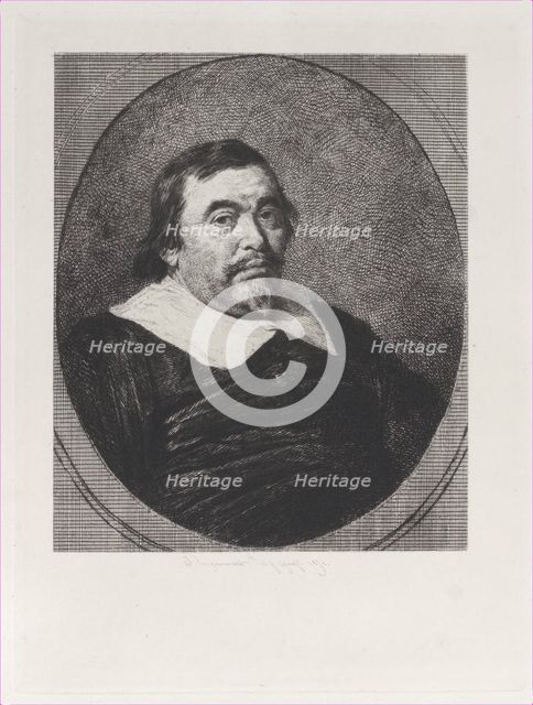 A Dutch Burgomaster, after Bartholomeus van der Helst, 1871. Creator: Jules-Ferdinand Jacquemart.