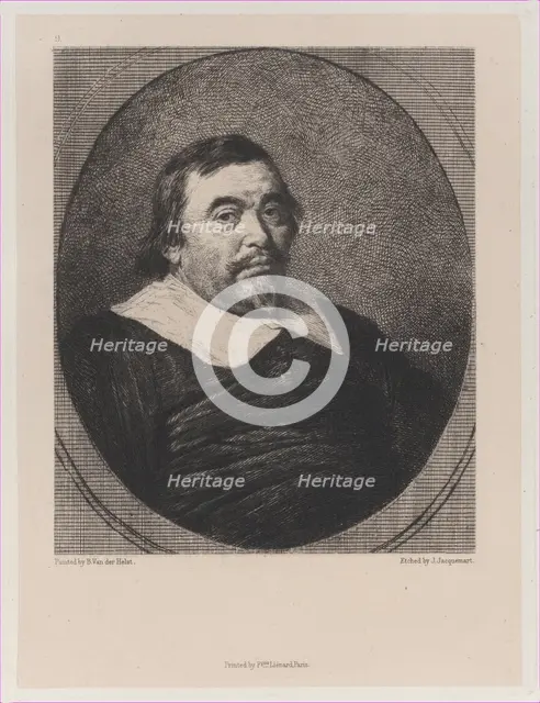 A Dutch Burgomaster, after Bartholomeus van der Helst, 1871. Creator: Jules-Ferdinand Jacquemart.