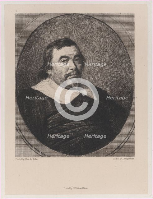 A Dutch Burgomaster, after Bartholomeus van der Helst, 1871. Creator: Jules-Ferdinand Jacquemart.