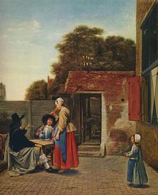 A Dutch Courtyard 1658-1660. Artist: Pieter de Hooch