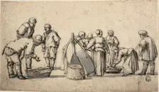 A Dutch Fishmarket, n.d. Creator: Willem van de Velde I