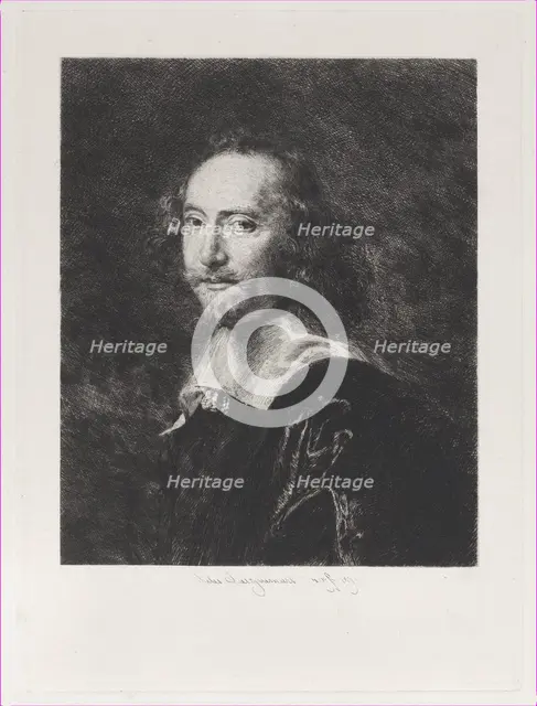 A Dutch Gentleman, after Adriaen de Vries, 1871. Creator: Jules-Ferdinand Jacquemart.