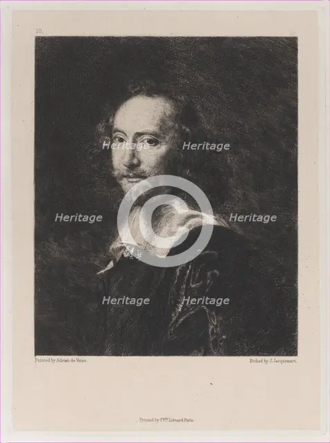 A Dutch Gentleman, after Adriaen de Vries, 1871. Creator: Jules-Ferdinand Jacquemart.