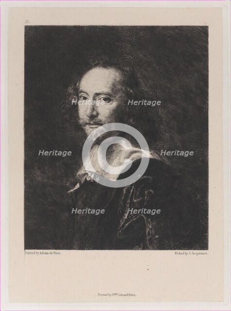 A Dutch Gentleman, after Adriaen de Vries, 1871. Creator: Jules-Ferdinand Jacquemart.