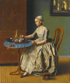 A Dutch Girl At Breakfast