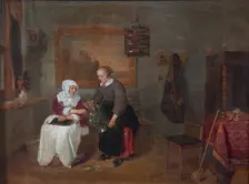 A Dutch interior 1640-1658. Creator: Gerritsz Quiringh van Brekelenkam