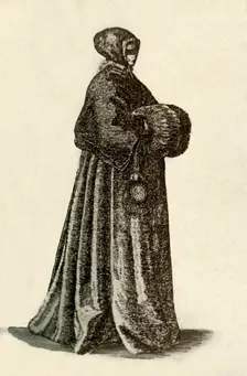 A Dutch lady in outdoor dress 1640, (1937). Creator: Unknown