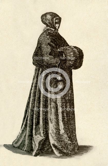 'A Dutch lady in outdoor dress', 1640, (1937). Creator: Unknown.