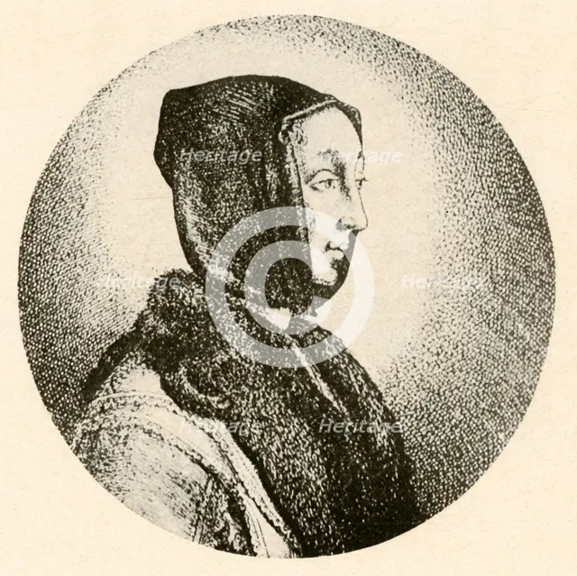 'A Dutch lady in fur tippet and hood', mid 17th century, (1937). Creator: Unknown.