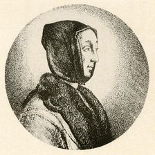 A Dutch lady in fur tippet and hood mid 17th century, (1937). Creator: Unknown