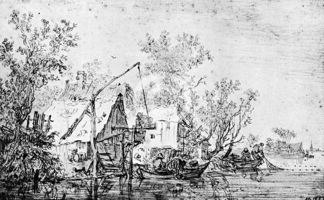 A Dutch River, 1913.Artist: Jan van Goyen