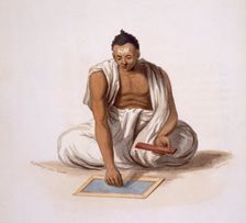 A Dyback, or Astrologer, 1804. Creator: Franz Balthazar Solvyns (1760-1824)
