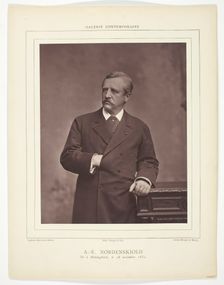A. E. Nordenskiold (Swedish geologist and mineralogist, born Finland, 1832-1901), c. 1880. Creators: Benque, Benque and Klary