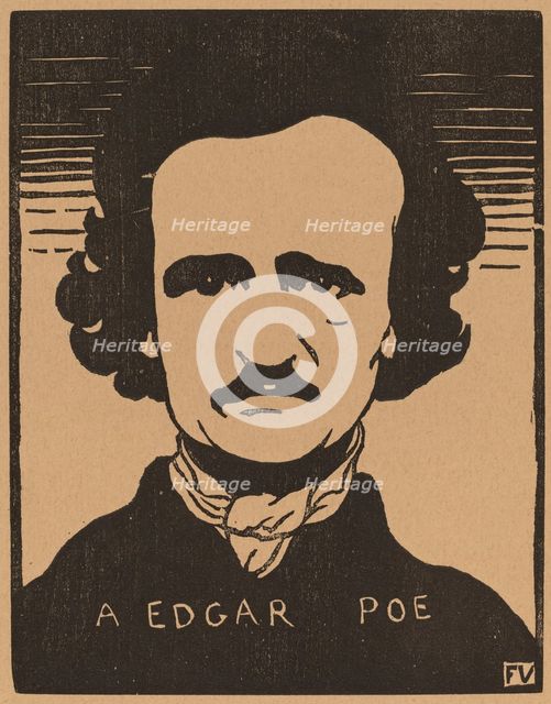 A Edgar Poe, 1894. Creator: Félix Vallotton.