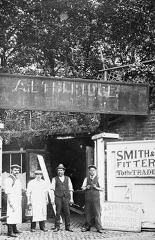 A Etheridge, a decorator's yard, Holloway Road, Islington, London, early 20th century. Creator: Unknown