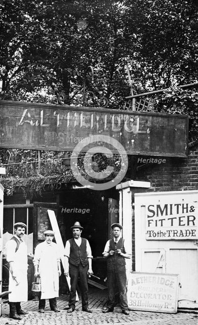 A.Etheridge Builders & Decorators Yard, 38 Holloway Road, London, c1890s. Creator: Unknown.