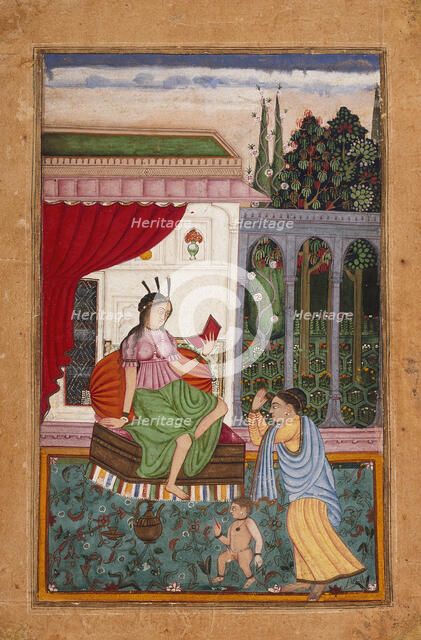 A European Woman and a Visitor, between c1700 and c1725. Creator: Unknown.