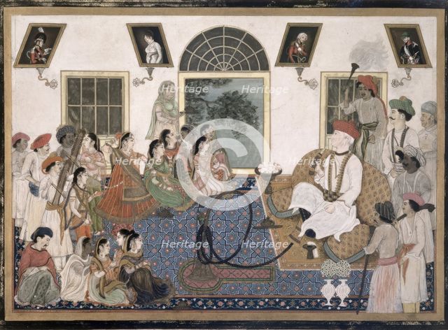 A European, probably Sir David Ochterlony (1758-1825), in Indian dress..., c1820. Creator: Anon.