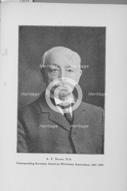 A.F. Beard; Corresponding Secretary American Missionary Association, 1887-1903, 1909. Creator: Unknown.