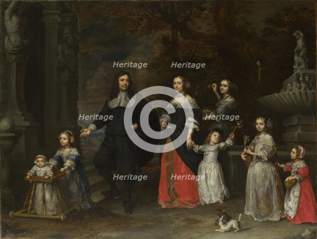 A Family Group, ca 1664. Creator: Coques, Gonzales (1614/18-1684).