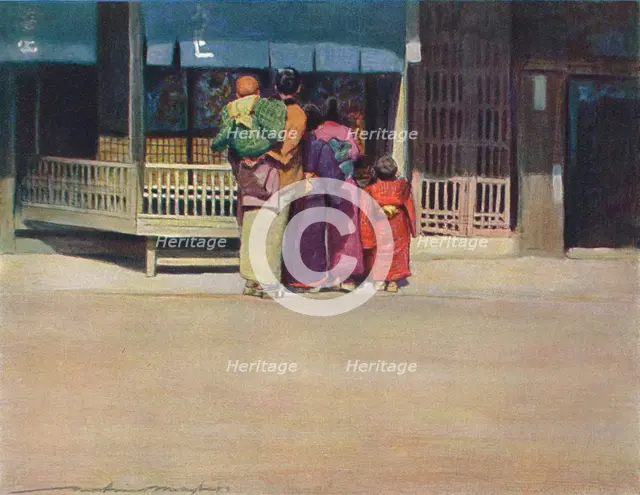 'A Family Group', c1887, (1901). Artist: Mortimer L Menpes.