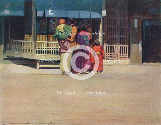 'A Family Group', c1887, (1901). Artist: Mortimer L Menpes.