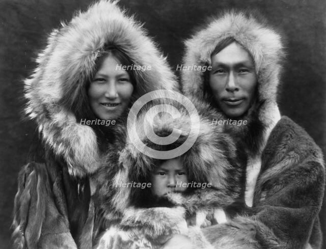 A family group-Noatak, c1929. Creator: Edward Sheriff Curtis.