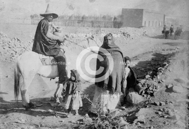 A family in Northern Mexico, between c1915 and c1920. Creator: Bain News Service.