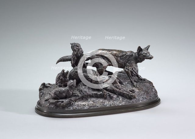 A Family of Foxes, model 1847. Creator: Pierre-Jules Mene.