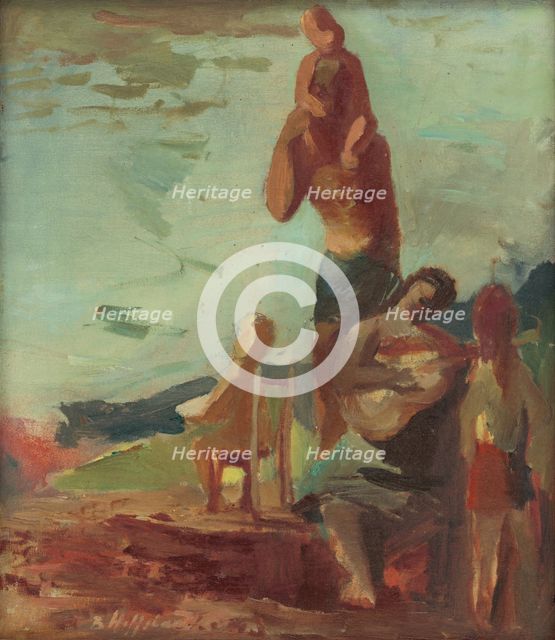 A family outing, 1943. Creator: Bedrich Hoffstädter.