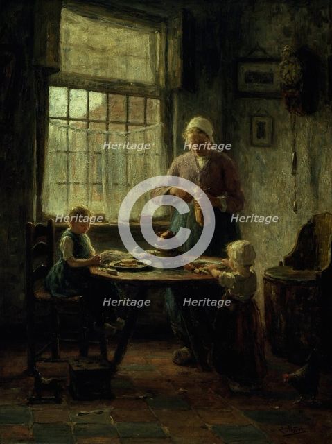 A Family Meal, 1890s (?). Creator: Evert Pieters.
