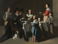 A Family Meal, c. 1645-55 or later. Creator: Le Nain family (French)