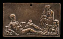 A Family Scene (Adam & Eve), c. 1500. Creator: Unknown