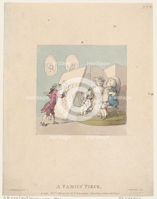 A Family Piece, March 1, 1803., March 1, 1803. Creator: Thomas Rowlandson.