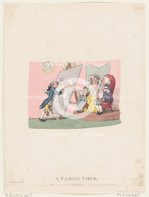 A Family Piece, published 1803 (later reissue)., published 1803 (later reissue). Creator: Thomas Rowlandson.
