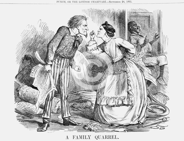 'A Family Quarrel', 1861. Creator: Unknown.