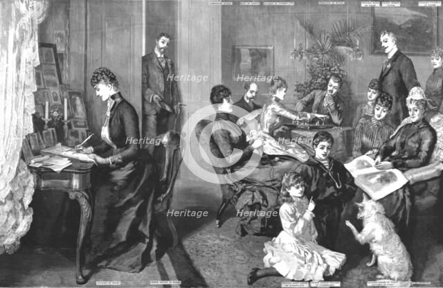 ''A Family Re-union at the Castle of Fredensborg, Denmark', 1890. Creator: Unknown.