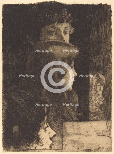A Family (Une famille), 1890. Creator: Paul Albert Besnard.