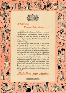 A Famous Edwardian Roue Abdullas for choice, 1939