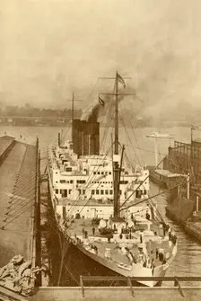 A Famous French Liner, The "Paris" (34,569 Tons) c1930. Creator: Unknown