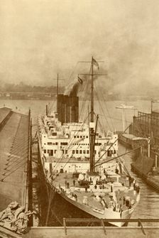 A Famous French Liner, The "Paris" (34,569 Tons) c1930. Creator: Unknown