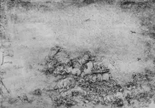 A Fantastic Battle c1480 (1945). Artist: Leonardo da Vinci