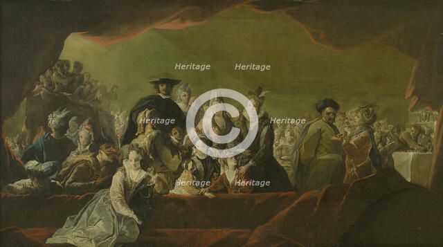 A Fancy-Dress Ball, 1704-1711. Creator: Benoit Le Coffre.