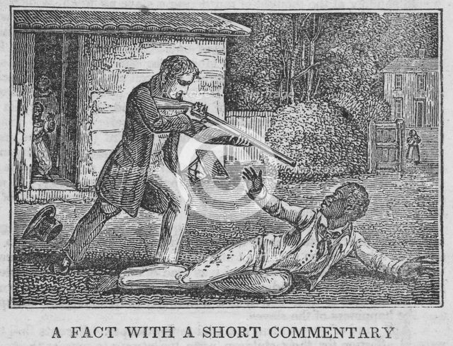 A fact with a short commentary, 1836-01. Creator: Unknown.