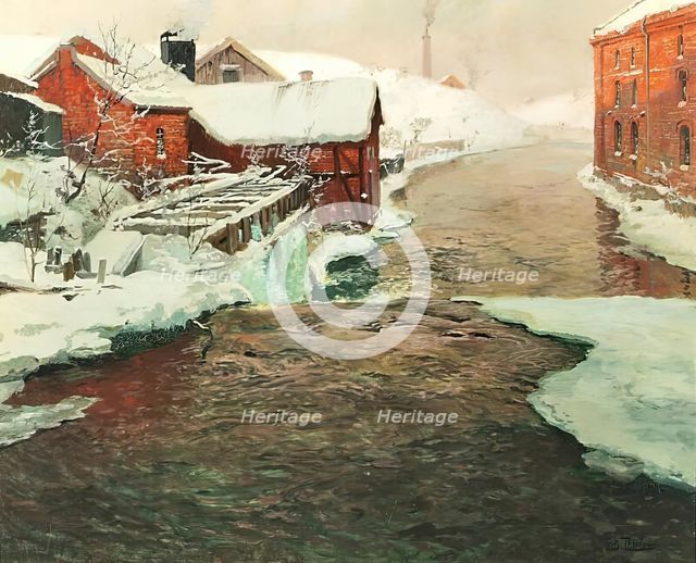 A Factory in Norway. Creator: Frits Thaulow.