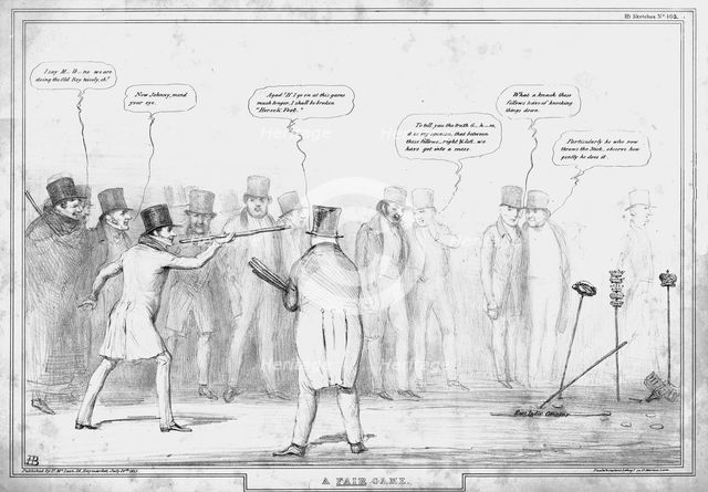 'A Fair Game', 1835. Creator: John Doyle.