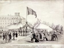 A fair held in the gardens of the Royal Hospital, Chelsea, London, c1842. Artist: Anon