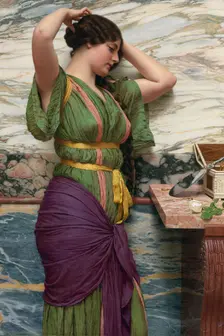 A Fair Reflection, 1915. Artist: Godward, John William (1861–1922)