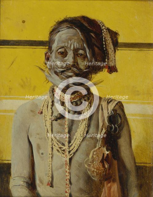 A Fakir, 1874-1876. Artist: Vereshchagin, Vasili Vasilyevich (1842-1904)