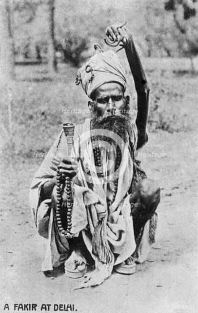 A Fakir at Delhi, 20th century. Artist: Unknown